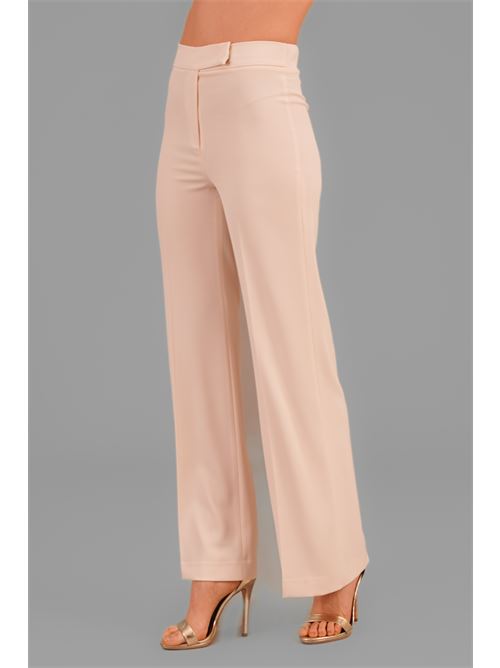 Pantalone in cady elastico federica erre | GAIA 504PANNA